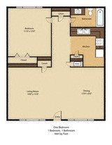 Fort Lowell Apartments 1x1